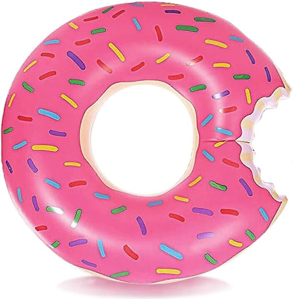 Donut Pool Floats Pool Donut Pool Floats Donut Oppustelig Donut Inderør Donut Pool Donut Poolringe Donuts til Strand Pools