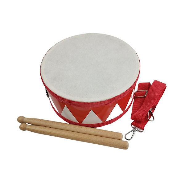 Trumma Snare Barn Percussion Leksaker Barn Instrument Barn Hand Trä 8 tum Rhythmkänsla Instrum