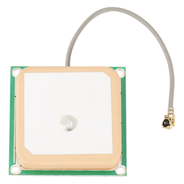 Högförstärknings GPS Aktiv Antenn - 28dB Keramisk Patch, Intern, 25*25*8mm, Kontakt