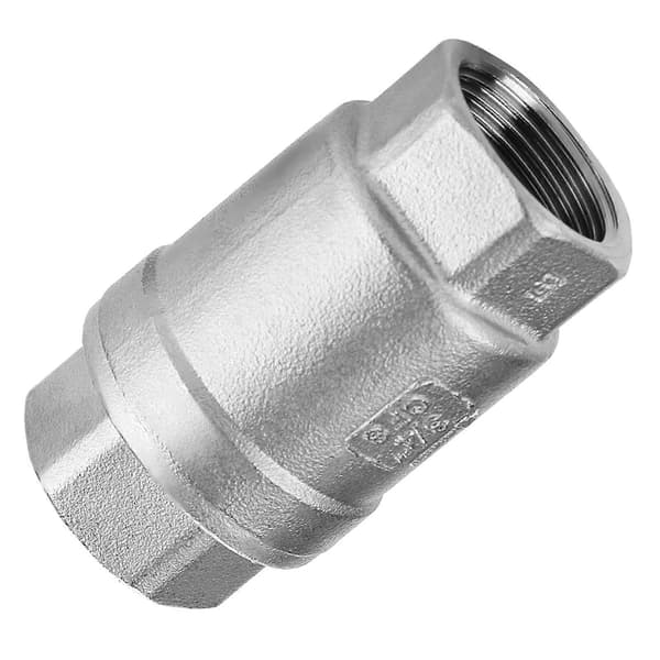 3/4\" hungevind inline fjeder kontraventil rustfrit stål vertikal ventil WOG 1000