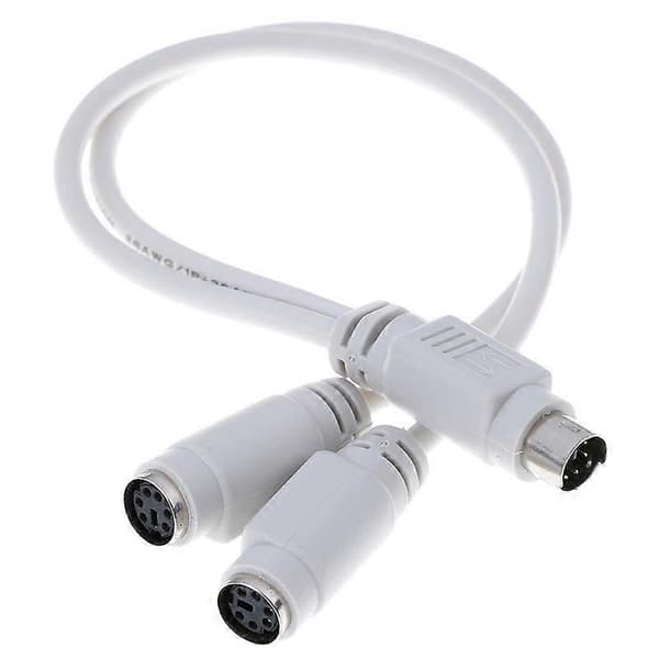 PS2 1 til 2 splitter adapterkabel mus tastatur IC-kortleser laserskanner