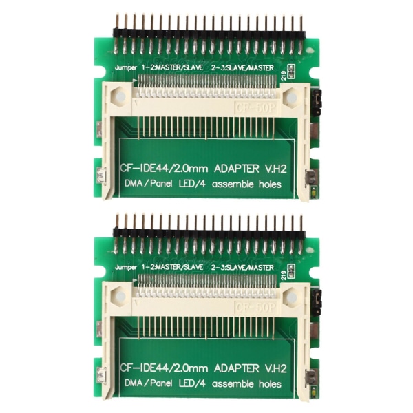 2x Pin-bar bærbar PC 44-pins Male Ide To Cf Card Adapter