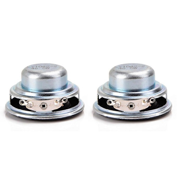 2 st 40MM Mini Bärbara Högtalare 16 Kärnor 4 Ohm 5W Full Range Högtalare Gummikant NdFeB Magnet