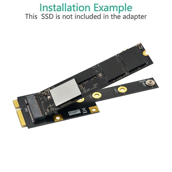 Mini PCI-E til M.2 M Key Adapter Mini PCIExpress til NVME SSD Converter Riser Board Utvidelseskort for 2230 2242 2260 2280