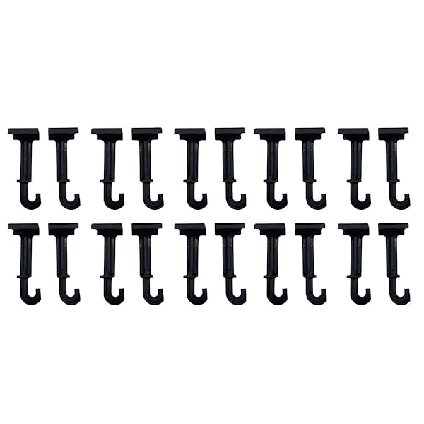 20 stk. 35 mm solpanel vanddrænclips, side PV-modulclips til vanddræn fotovoltaisk panel