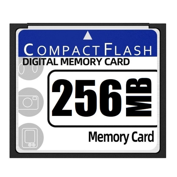 256MB Compact Flash-minneskort för kamera, reklammaskin, industriell dator