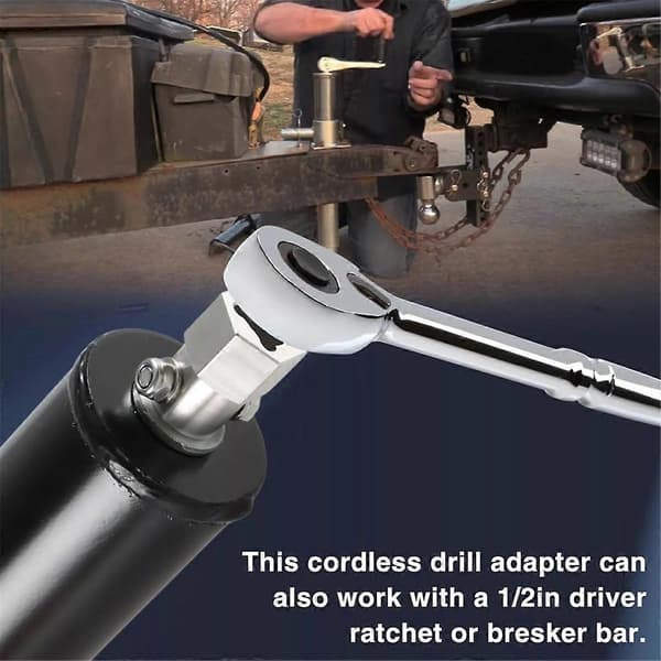 Batteridrilladapter Drillbitsadapter med 1/2 tommers sokkelbit