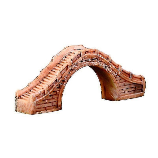 Kreativ Akvariedekoration Simulationsbro DIY Håndlavet Harpiks Ornament Fisketank Have Stil Mikro Landskab (1 stk)