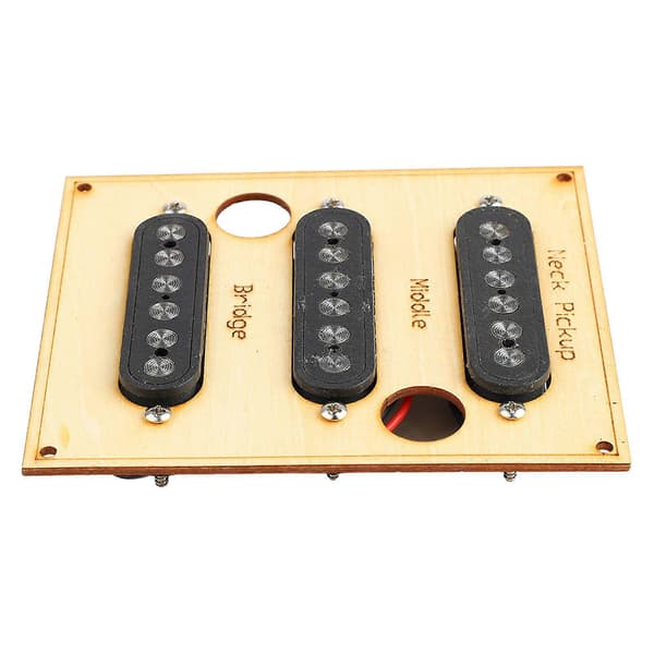 Guitar Pickup Set Svart Støyfri 6 Lydhull Elektrisk Gitar Single Coil Pickup Set