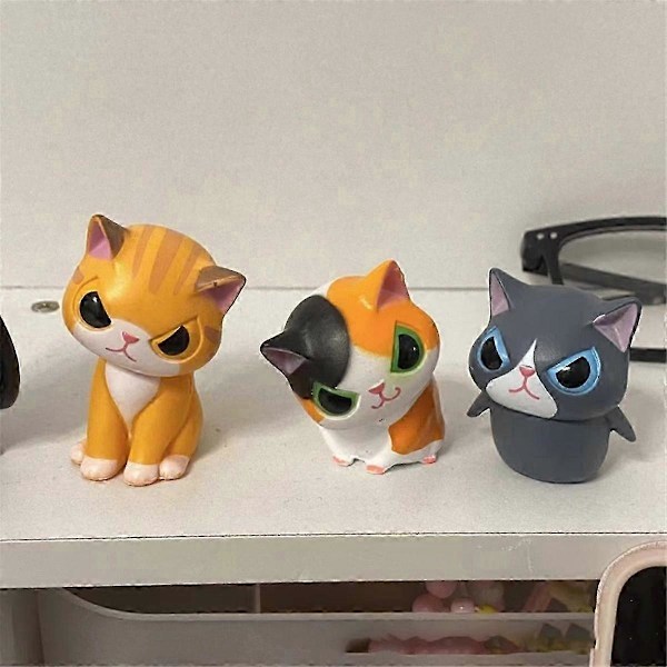 Avtakbar Hatt Dyr Dekorasjon Miniatyr Kattunge Dukke Gave Egnet For Barns Bursdag Skrivebord Rom Hjem Dekorasjon