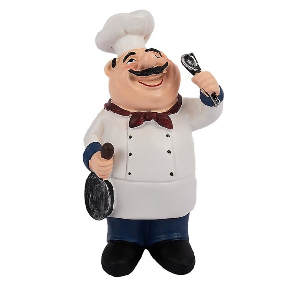 Retro Chef Malli Koristeet Hartsi käsityöt Mini Chef Figuriinit Koti Keittiö Ravintola Baari Kahvi Deco