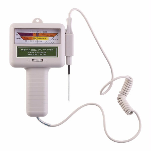 Vatten PH Klor Tester Simbassäng Kvalitet Spa Nivåmätare Analys Mätning Monitor Detektor Kontrollera Test Kit