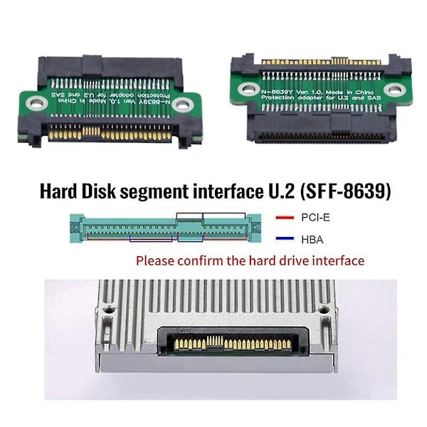 PCI-e til SFF8639 hann til hun SSD U.2 forlengelseskort SFF-8639 multifunksjons 8639 hann til hun adapterkort