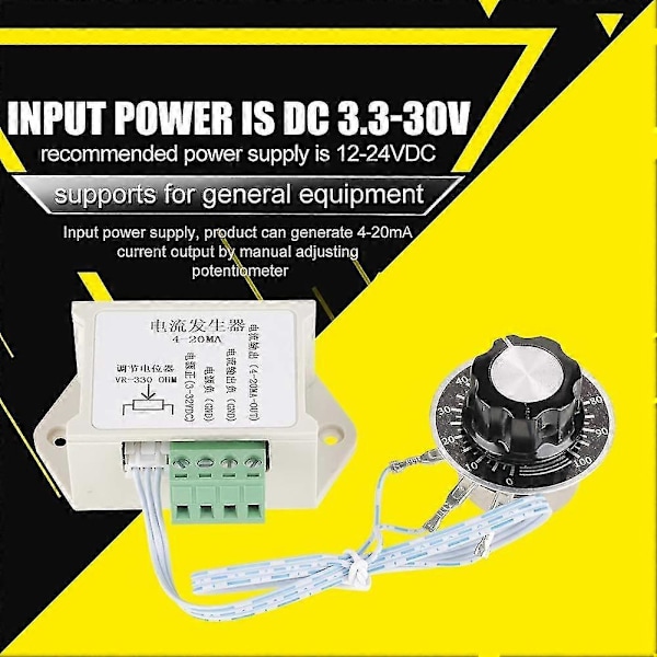 4-20mA Signalgenerator 4-20mA Strømmgenerator Justerbar Analog Strømmsignalgeneratormodul
