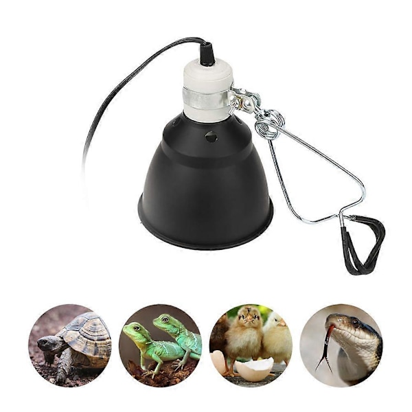 Reptil Lampe Klemme Lampe Armatur Stand Pæreholder til Solbadningslys