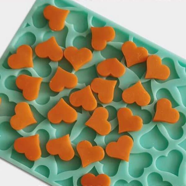 3D Love Heart Fondantform Kjeksform DIY Tegneserie Press Bakeform