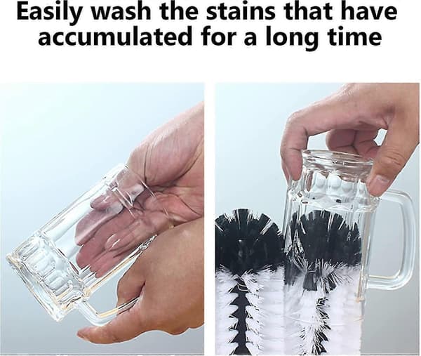 3 Børste Glassrenser, Multipurpose Glassbørste-God