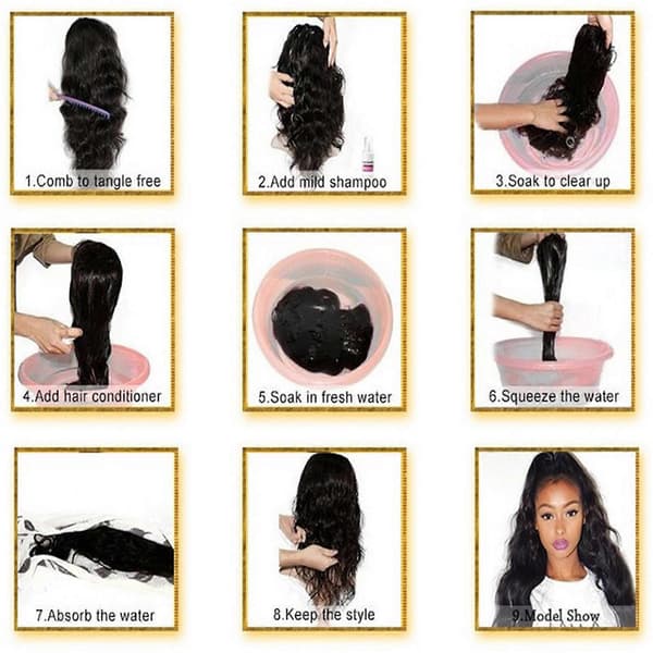 Peruker för Kvinnor Peruanskt Lockigt Hår Peruk Glueless Lace Front Hårperuker