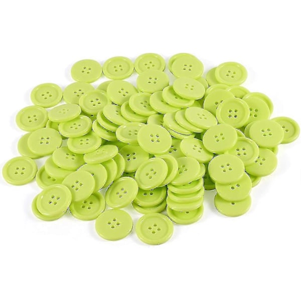 20 stk. 23 mm knapper til syning, resin knapper med 4 huller, runde hobbyknapper til gør-det-selv håndarbejde