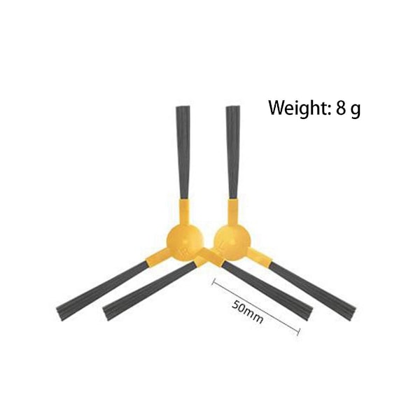 12 stk. til Ikhos Create NetBot S15 X500 X600 X500 Pro Robotstøvsuger Sidebørste