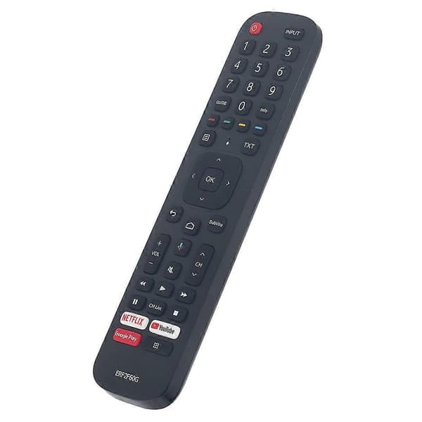 Ersättningsfjärrkontroll ERF2F60G för Smart Android TV 9.0 Pie 32A56E 40A56E (utan röstfunktion)