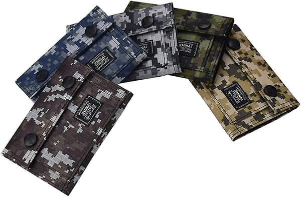 Camo-mönstrad plånbok för män, tonårspojkar, plånböcker för barn