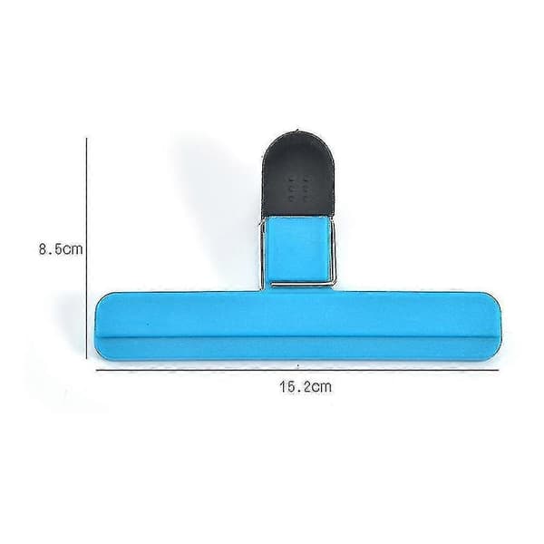 8 stk. klips for matoppbevaring, solide matklips for forsegling av mat, snacks, kaffe, gjenbrukbar plast