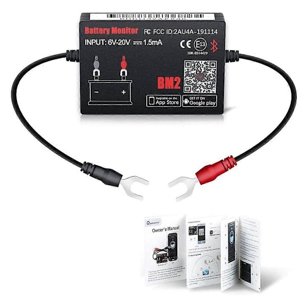 Bluetooth BM2 12V Batteriovervåger Bilbatteri Analysator Test Batteri Diagnostisk Værktøj til Android IOS Telefon