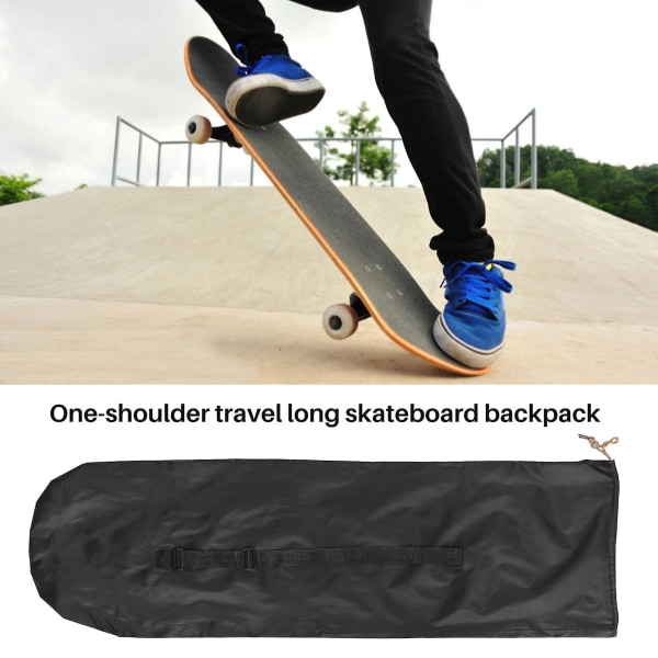 120cm lang skateboardbag Oxford stoff skateboardbag 46 tommers skateboard bæretaske Skulderreise longboard ryggsekk Firehjulet skateboardbag