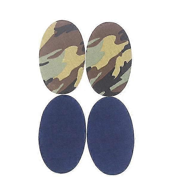 Jeans Patch Stryge-på-mærker Broderede Syreparations Albue Knæ Denim Patchwork