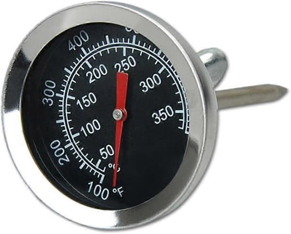 Rustfrit Stål Ovntermometer BBQ Grill Røgeovn Termometer 50-350, 100-700