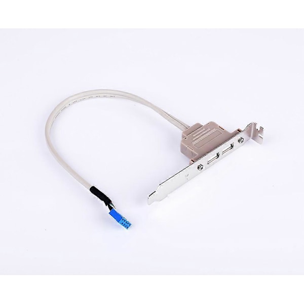 To-ports USB bagplade til skrivebordscomputer chassis PCI-bit dobbelt-port 2.0 bundkort udvidelseslinje 2pak