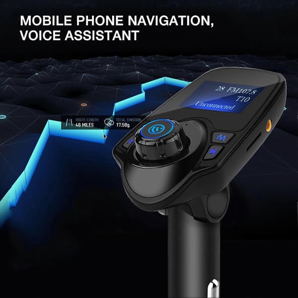 T11 Bluetooth Trådløs Håndfri Bilsæt MP3-afspiller FM-sender USB-oplader