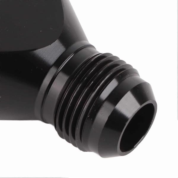 AN10 10AN til AN6 6AN Han-Flare Stik Y-Blok Adapter Sort