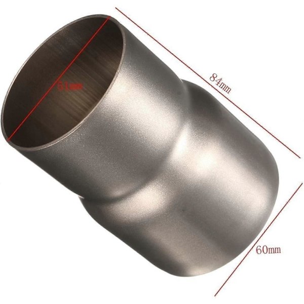 Standard Bil Rustfritt Stål Eksosrør Slange Rør 76mm 63mm 60mm Til 63mm 57mm 52mm
