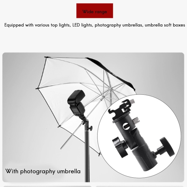 Kamerablits Speedlite-feste, profesjonelt svingbart lysstativ lysbrakett Paraplybrakettfeste S