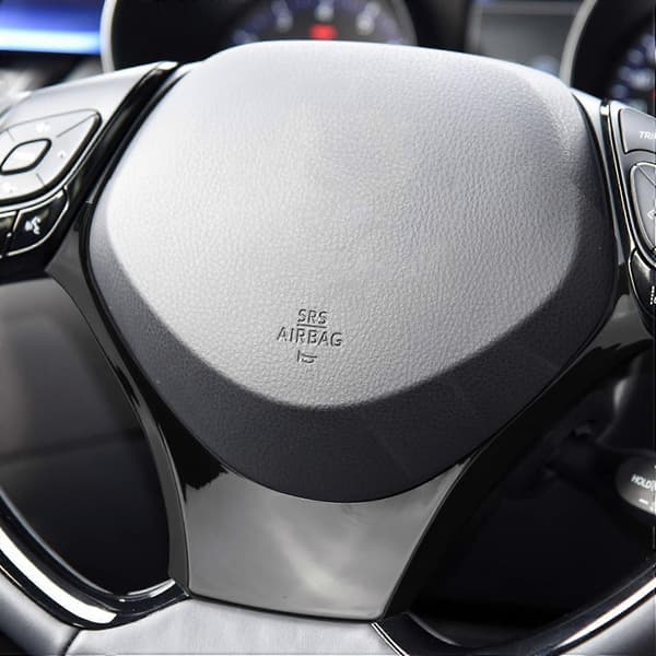 Deksel for rattpanel til bil, pyntelist for Toyota C-hr, svart