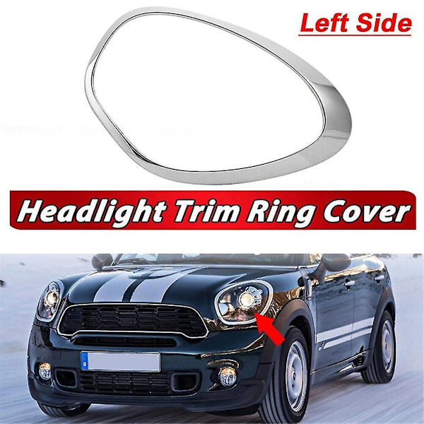 Venstre Forlygte Trim Ring 51139801573 Til R60 Countryman 11-16 Forlygte Lampe Kromramme Dekorationsring