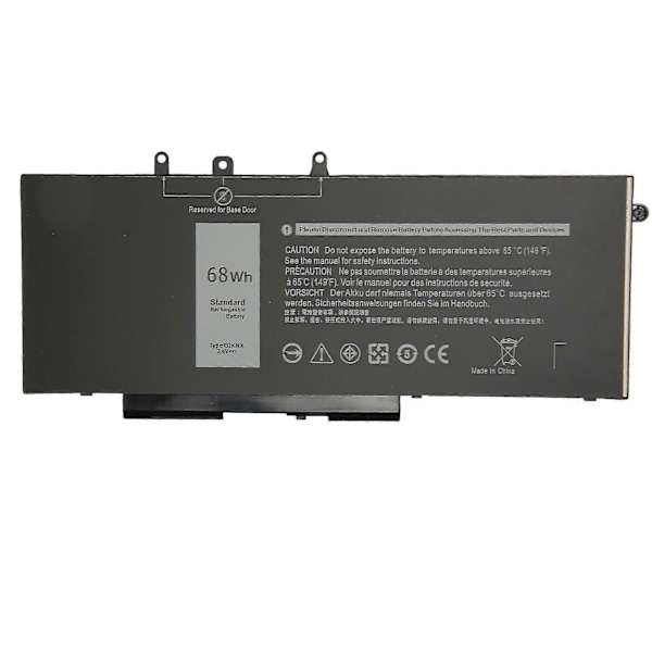 68Wh GJKNX Laptop Batteri Kompatibelt för Dell Latitude 5480 5580 5280 5288 5290 5488 5490 5491 5495 5590 5591 E5480 E5580 E5590 E5490 YEMMA