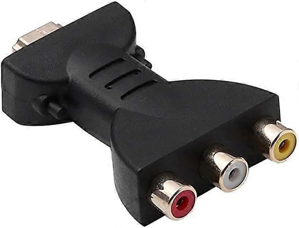 Ouken HDMI til 3 RCA Adapter Bærbar Mini HDMI til AV Rød Hvit Gul HDMI til AV Konverter