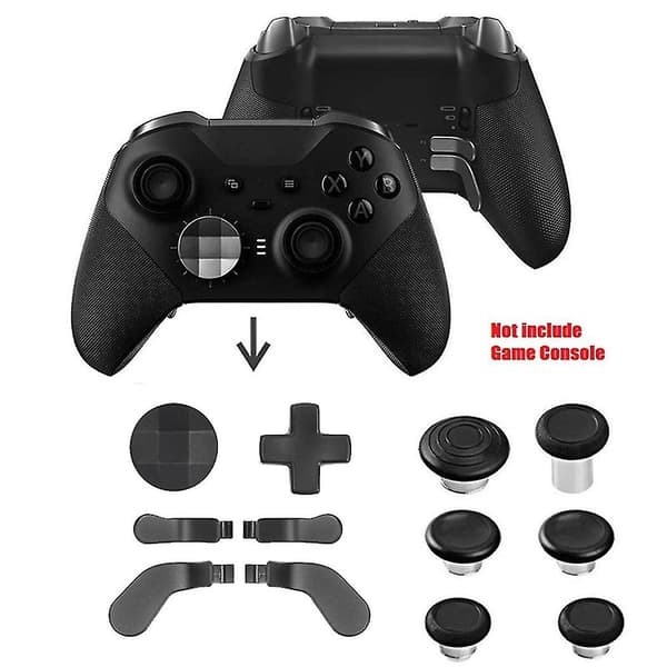 17 stk. metalpadler tommelfingergreb kerne joystick sæt til One Elite 2 forbedret præcision spil controller dele D