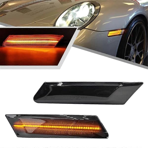 Dynamiske Amber Sidemarkerlys Blinklys Blinklys Indikatorlamper 997631033, 997631034 til 997 987 05-12