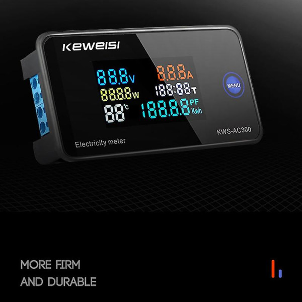 Keweisi,kws-ac300 Digital Voltmeter AC 50-300v Spenning 45-65hz Strøm Energi Meter Led Wattmeter 0-1