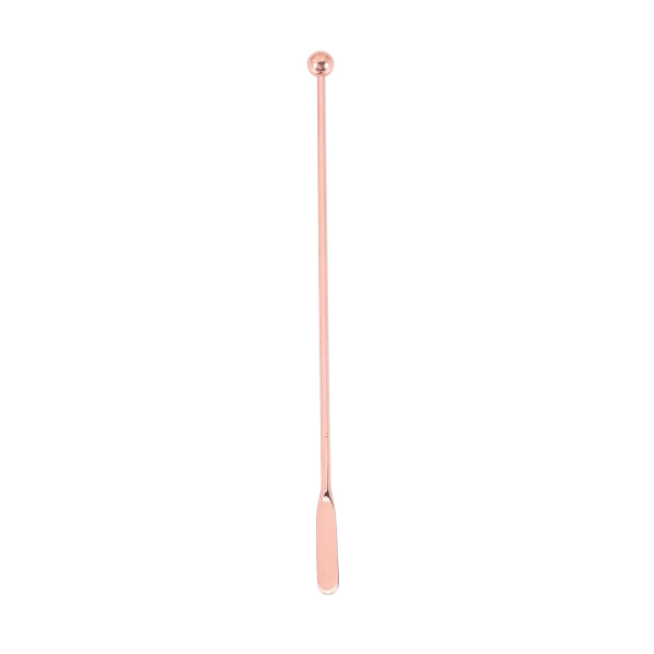 5kpl ruostumattomasta teräksestä valmistettu juomasekoitin Sekoitus Cocktail Swizzle Stick - Kulta-suora tanko, 19cm