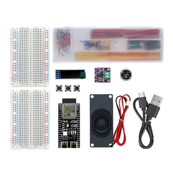 DeepsSeek Voice Chat Robot ESP32-S3 Breadboard-Kit N16R8 WROOM-1-N16R8 DevKitC-1 Utviklingskort, DIY-sett