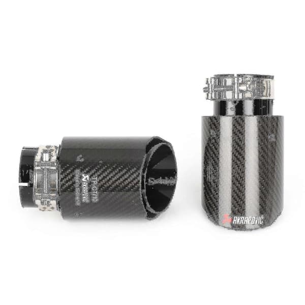2024 Bimirth 4\" Akrapovic Gloss Carbonfiber Udstødningsrør Universal Endestykke