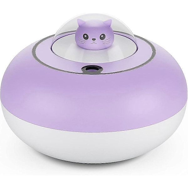 Söta Luftfuktare för Hem Sovrum 300 ML Mini Luftfuktare med Timer Automatisk Avstängning, 2 Dimlägen