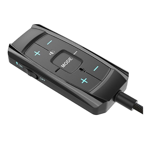 Ekstern USB Lydkort 7.1 Kanals 3D Lydadapter 3.5mm Spillhodetelefoner Øretelefoner Erstatning kompatibel PC Desktop Bærbar-B13