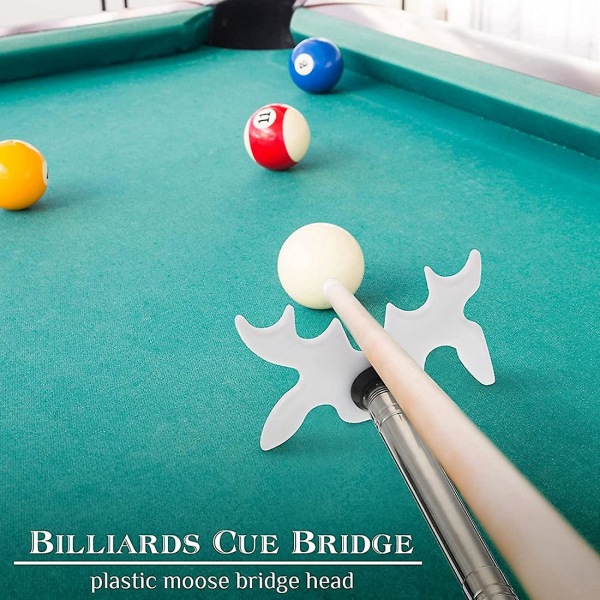 Udtrækkelig Billardkø-bro med brohoved, Billiard-kø-tilbehør til poolbord