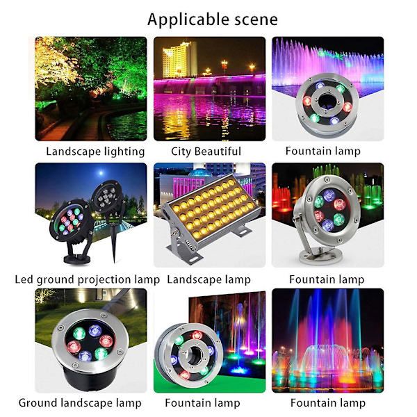 10 st 3*3W Hög Effekt RGB Röd Grön Blå LED Ljuslampa  Energisparande Lamppärlor Glödlampor 6PIN 45MIL 3w Hög Effekt Chip
